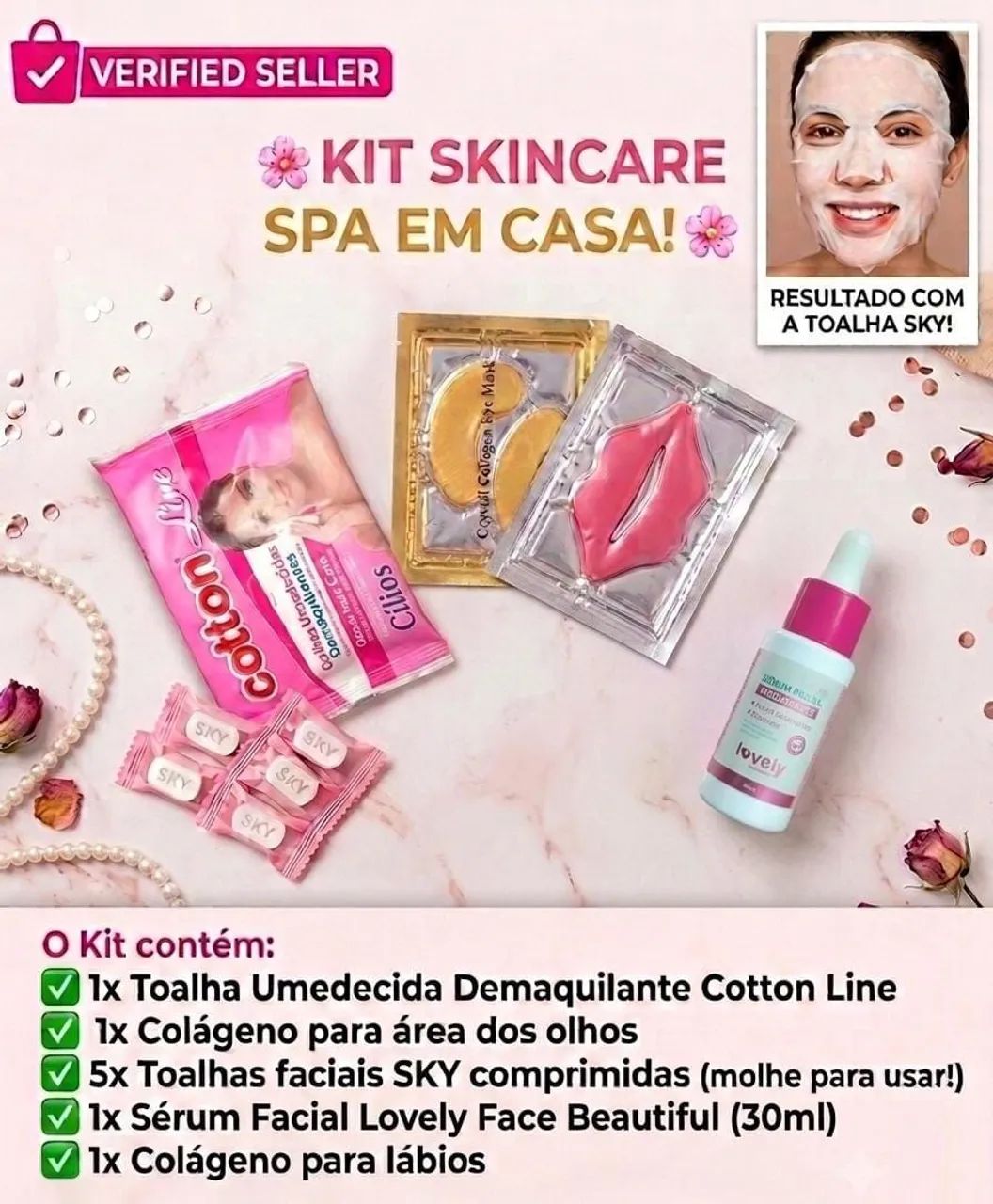  KIT SKINCARE EM CASA  PRONTA ENTREGA 
