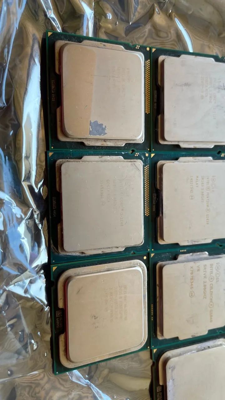 Lote com 9 Processadores Intel de Retirada - Foto 5