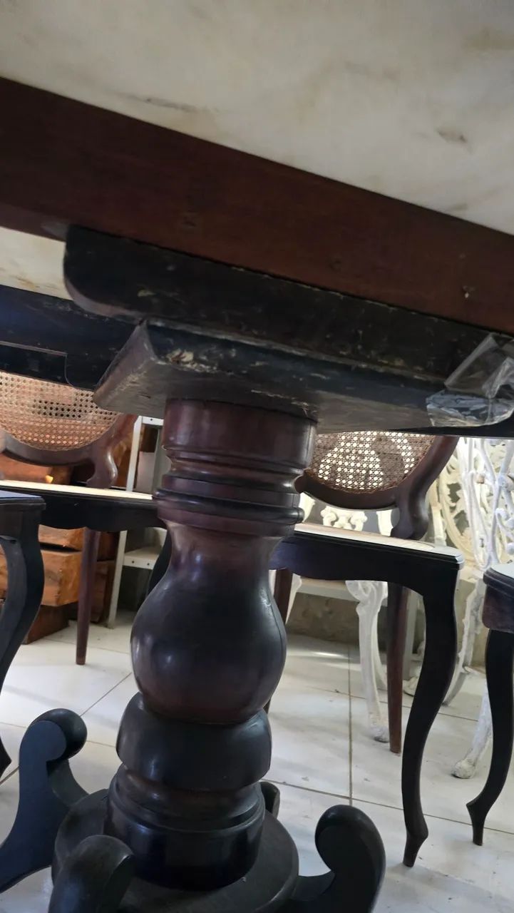 Mesa Antiga de madeira maciça  - Foto 3