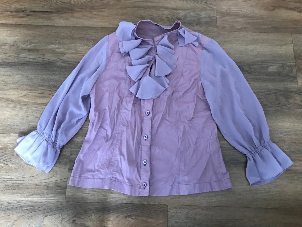 Camisa de Seda Zara Tamanho P