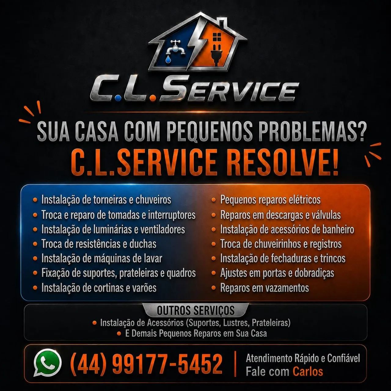 Serviços residenciais (Marido de aluguel)
