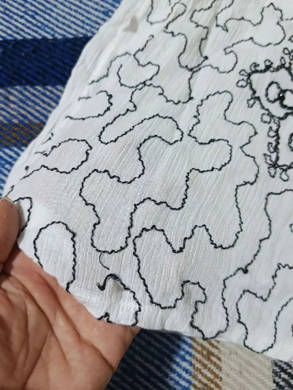 saída de praia indiana bordada única