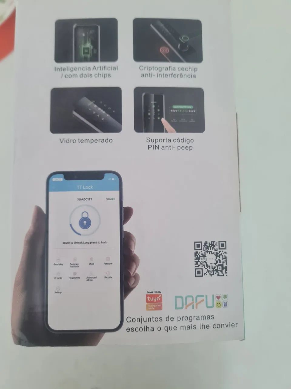 FECHADURA digital INTERNA INTELIGENTE Novo Na caixa - Foto 4