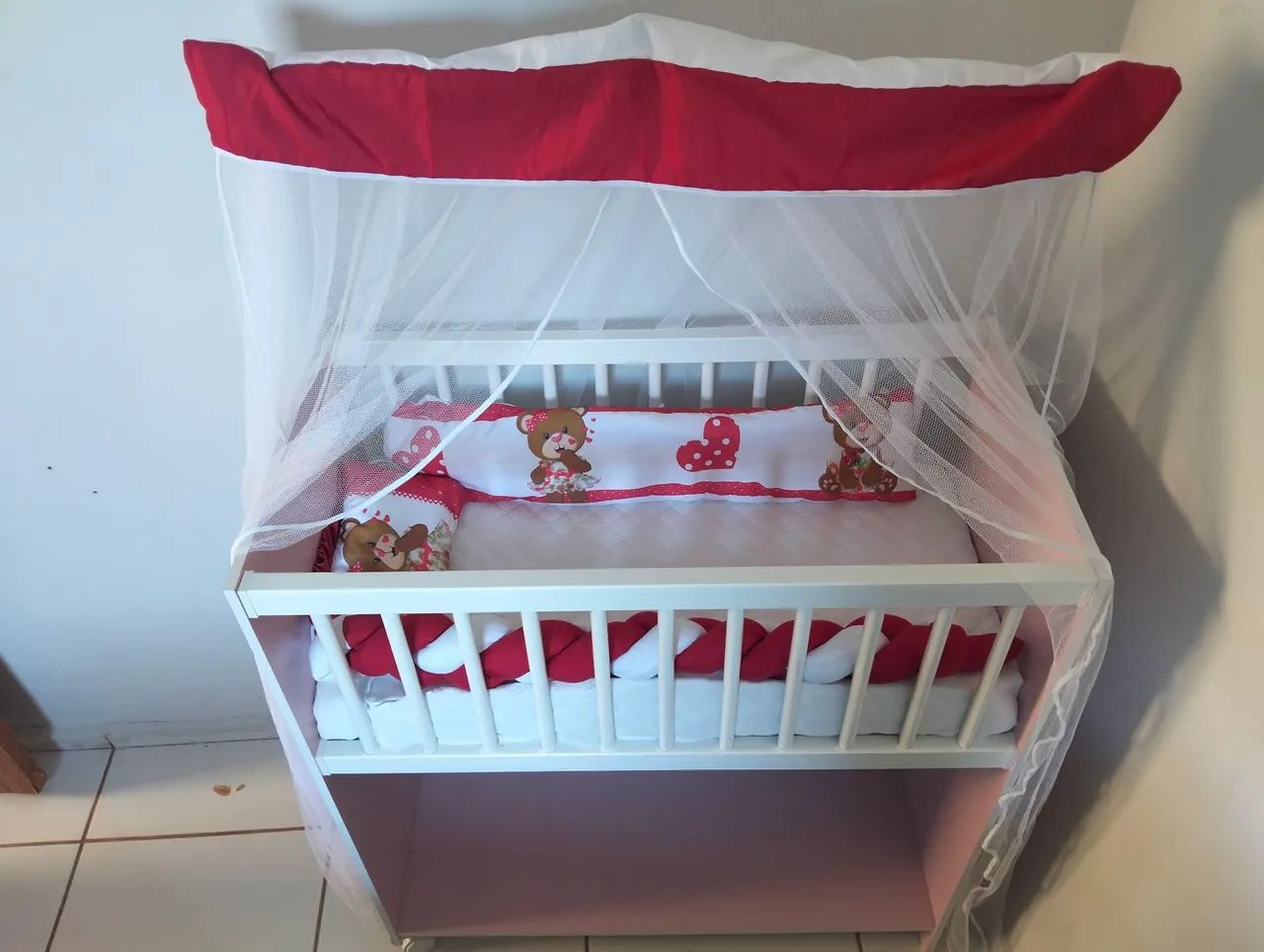 Mini berço com colchao e kit berço - Foto 3