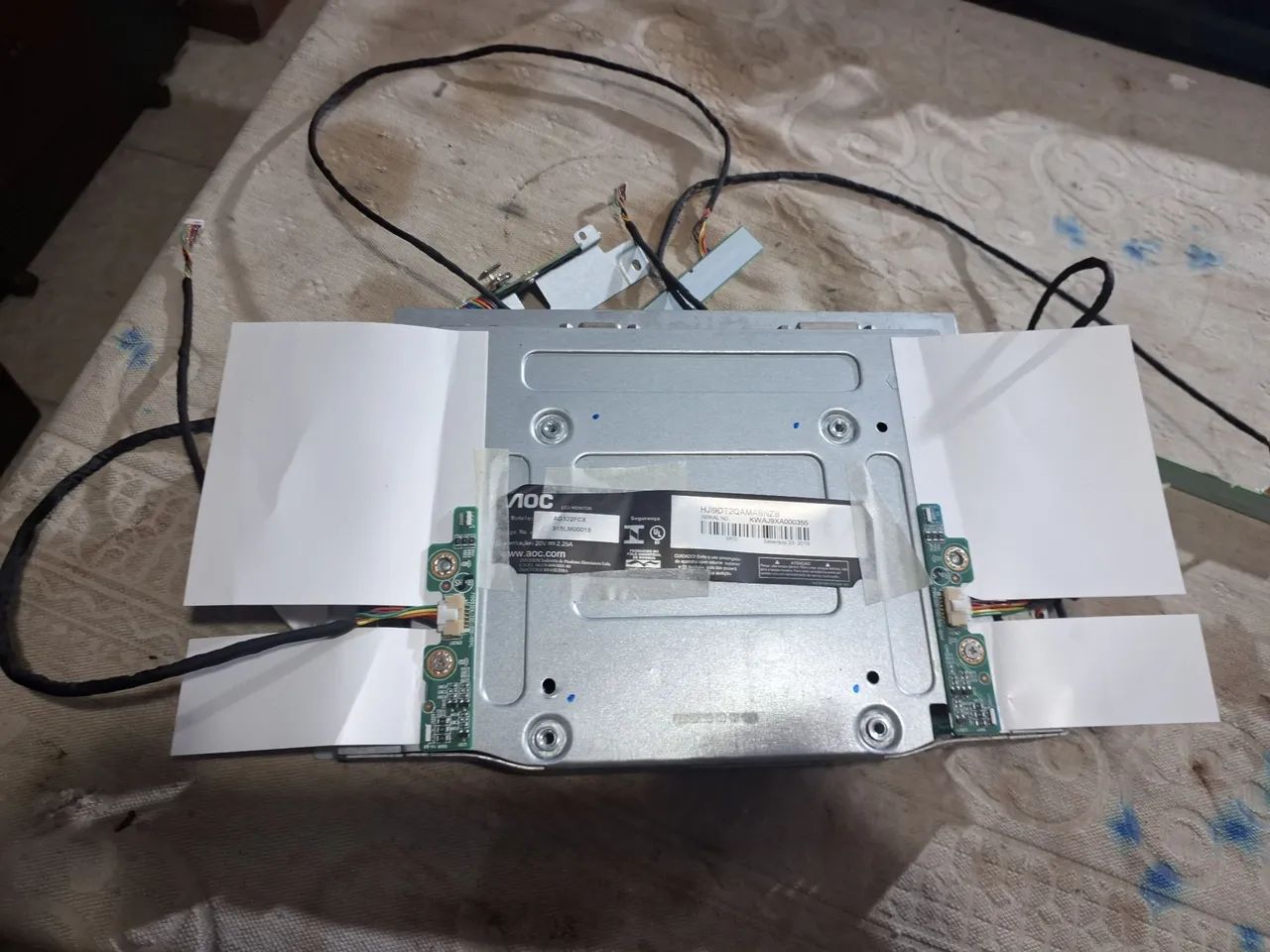 placa de monito tela curva aoc ag322fcx