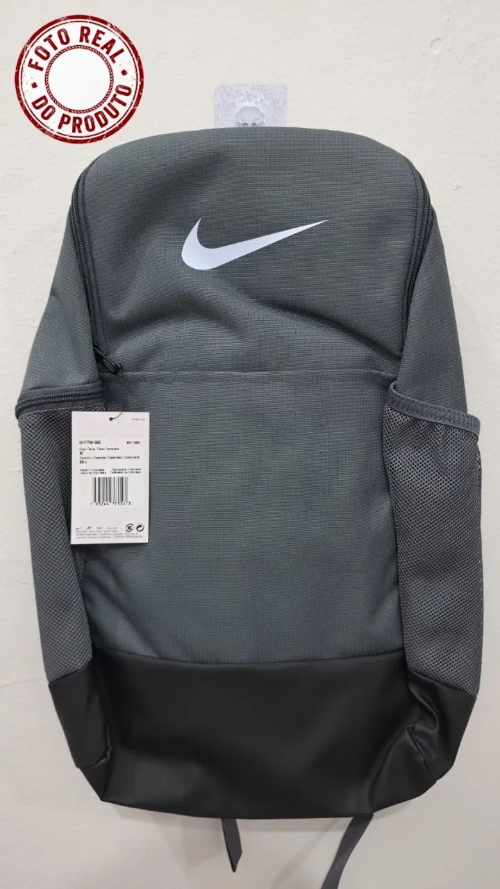 Mochila Nike Brasilia 9.5 (24L) Cinza - 100% Nova e Original - Foto 5