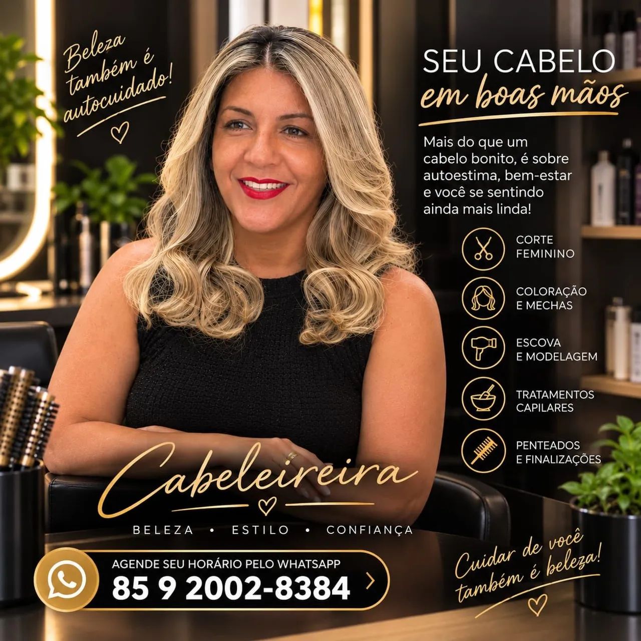 SALAO  A DOMICÍLIO!