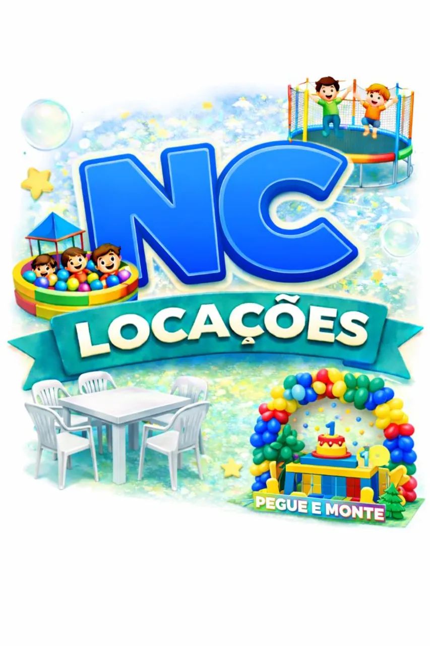 Locação de Pula-Pula, Mesas, Brinquedos e Decorações.