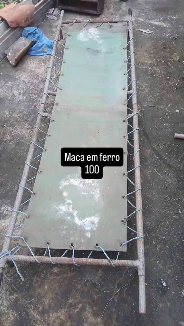 Maca em ferro com lona