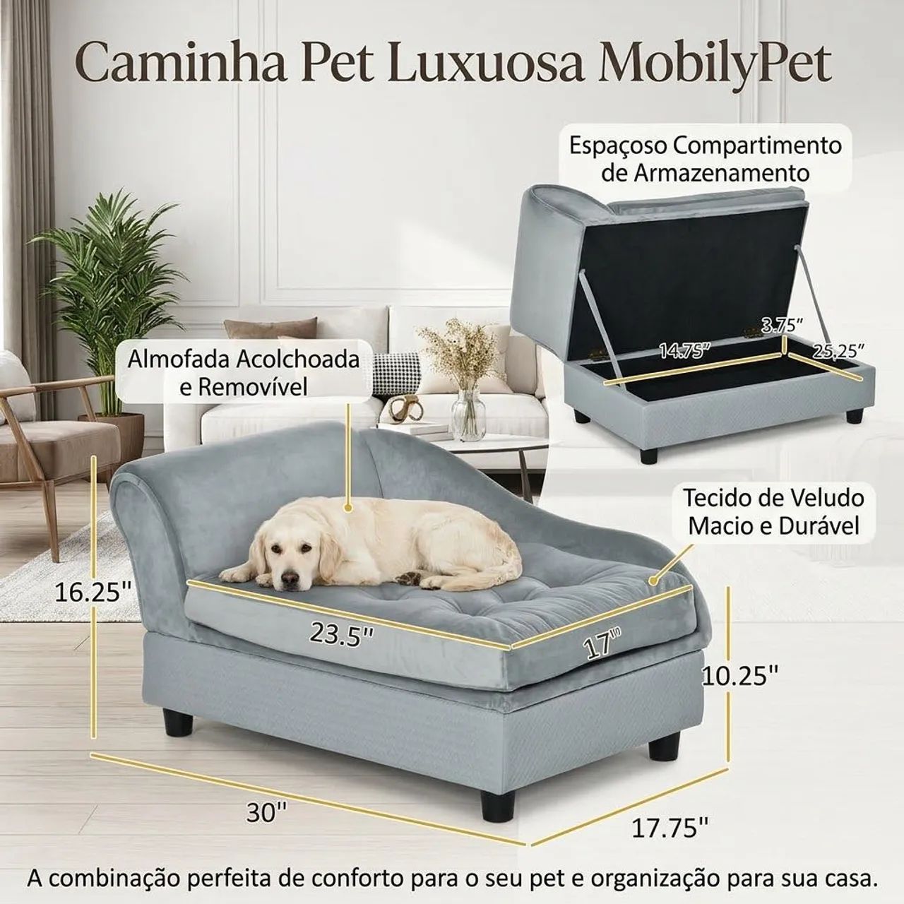 Caminha Pet com Baú - Foto 2