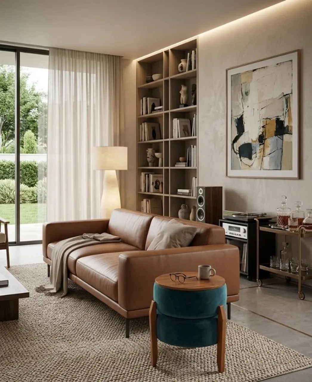 Puff & Mesa Saturno - Elegância e Versátilidade para Ambientes Exigentes