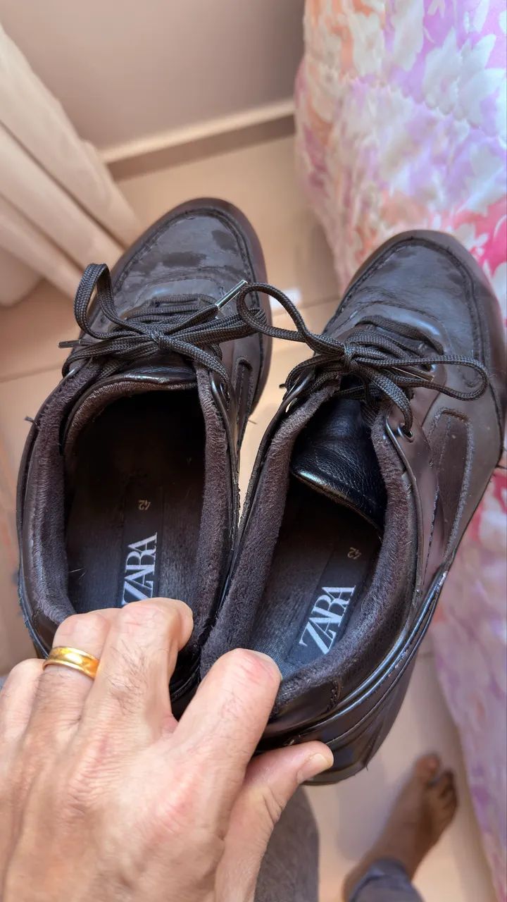 Tênis em couro da Zara - Foto 2