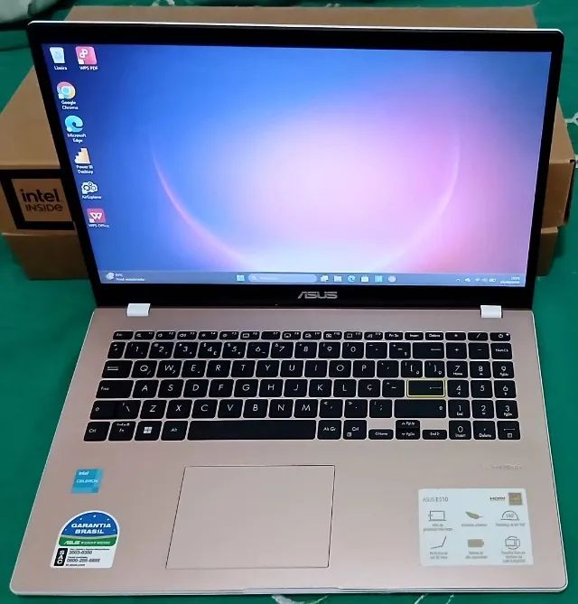 Notebook ASUS rosa- NOVO