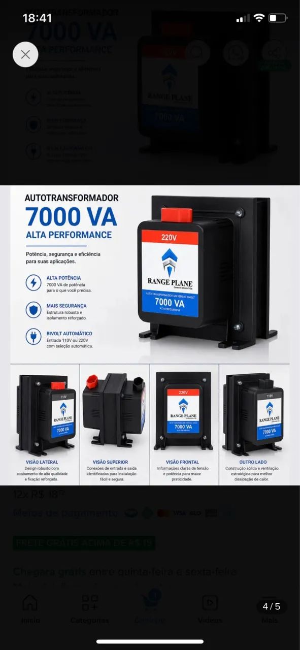 Transformador 7000v novinho  - Foto 5