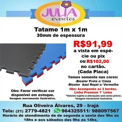 Tatame Tapete Eva 1m x 1m Temos de varias espessuras Ler anuncio - Foto 3