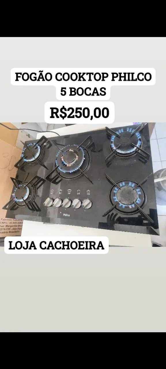 FOGÃO COOKTOP 