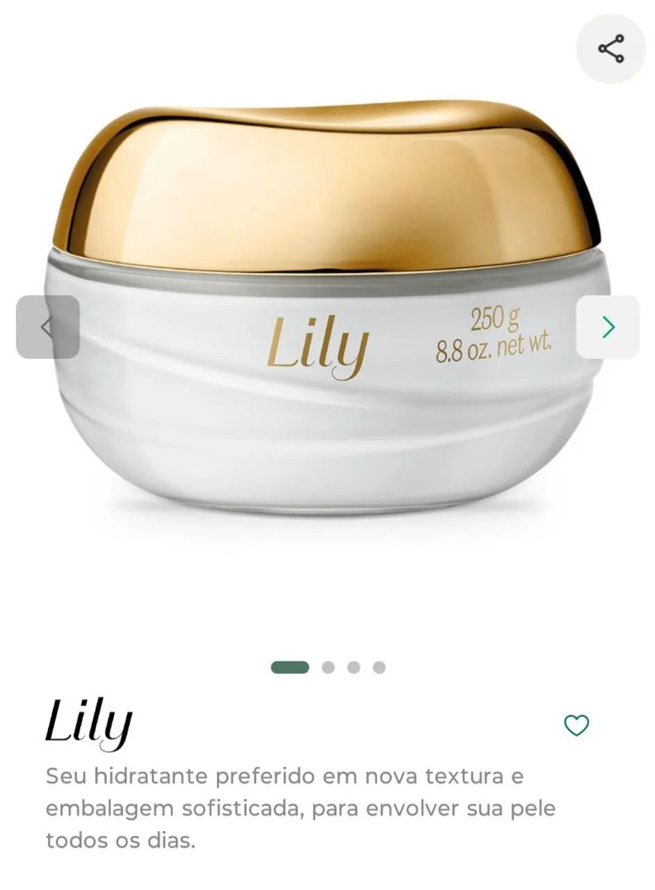 Hidratante corporal Lily