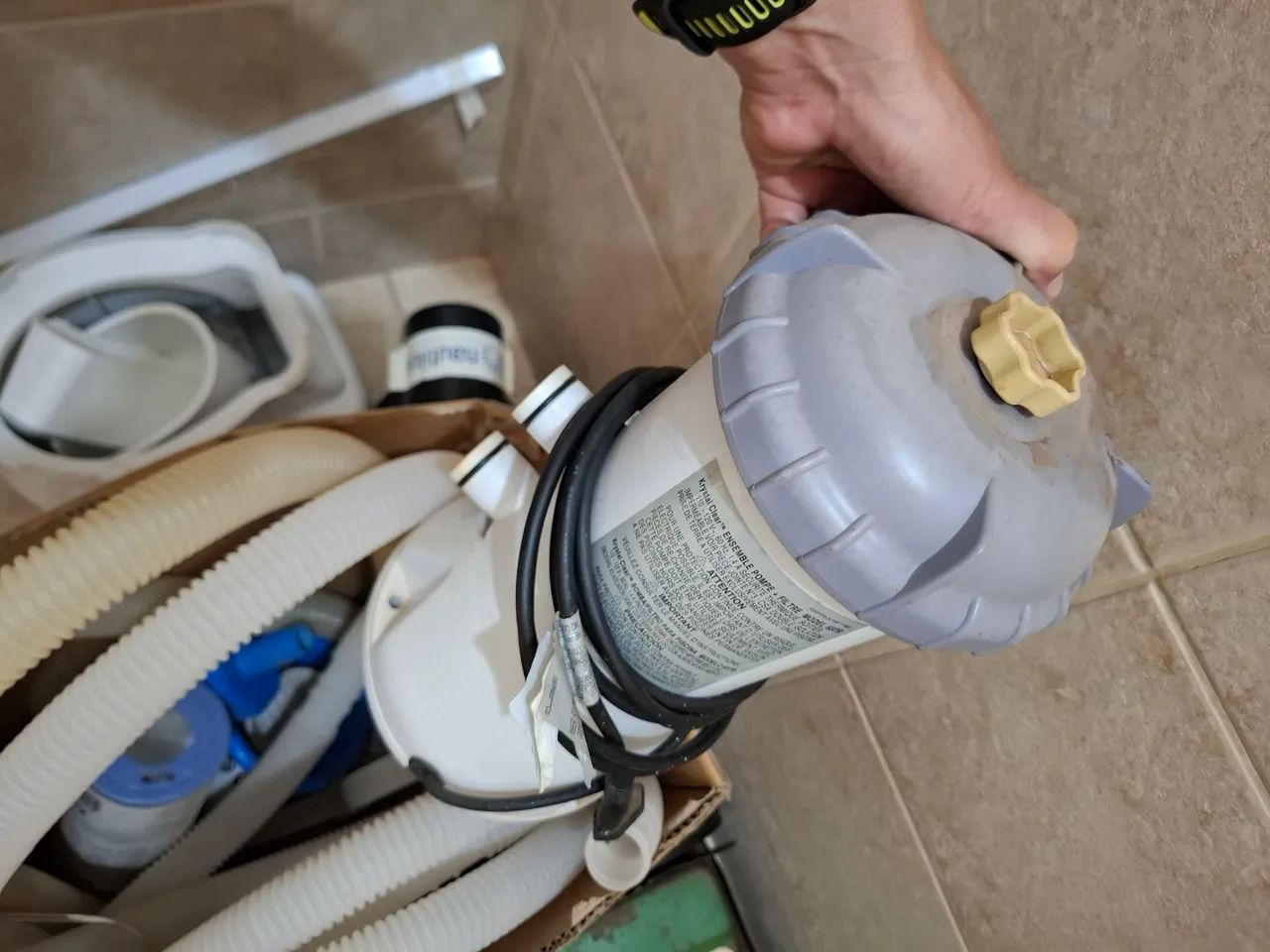 Escada e motor intex - Foto 3