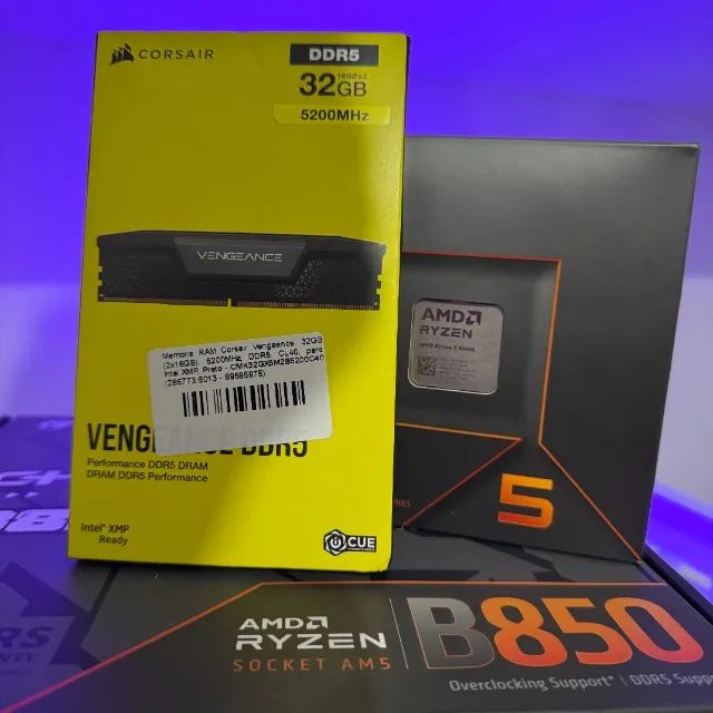Kit AM5 - Ryzen 5 8600G + B850 + 32gb 5200mhz
