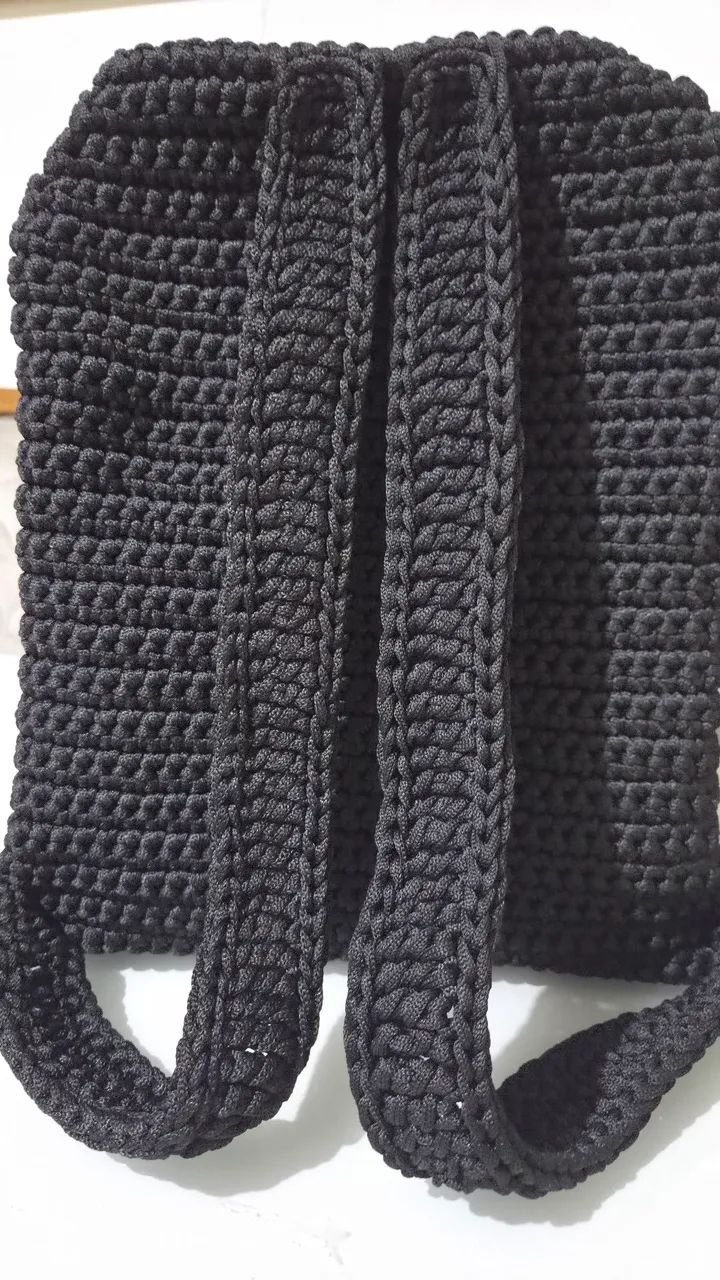 Mochila de crochê 