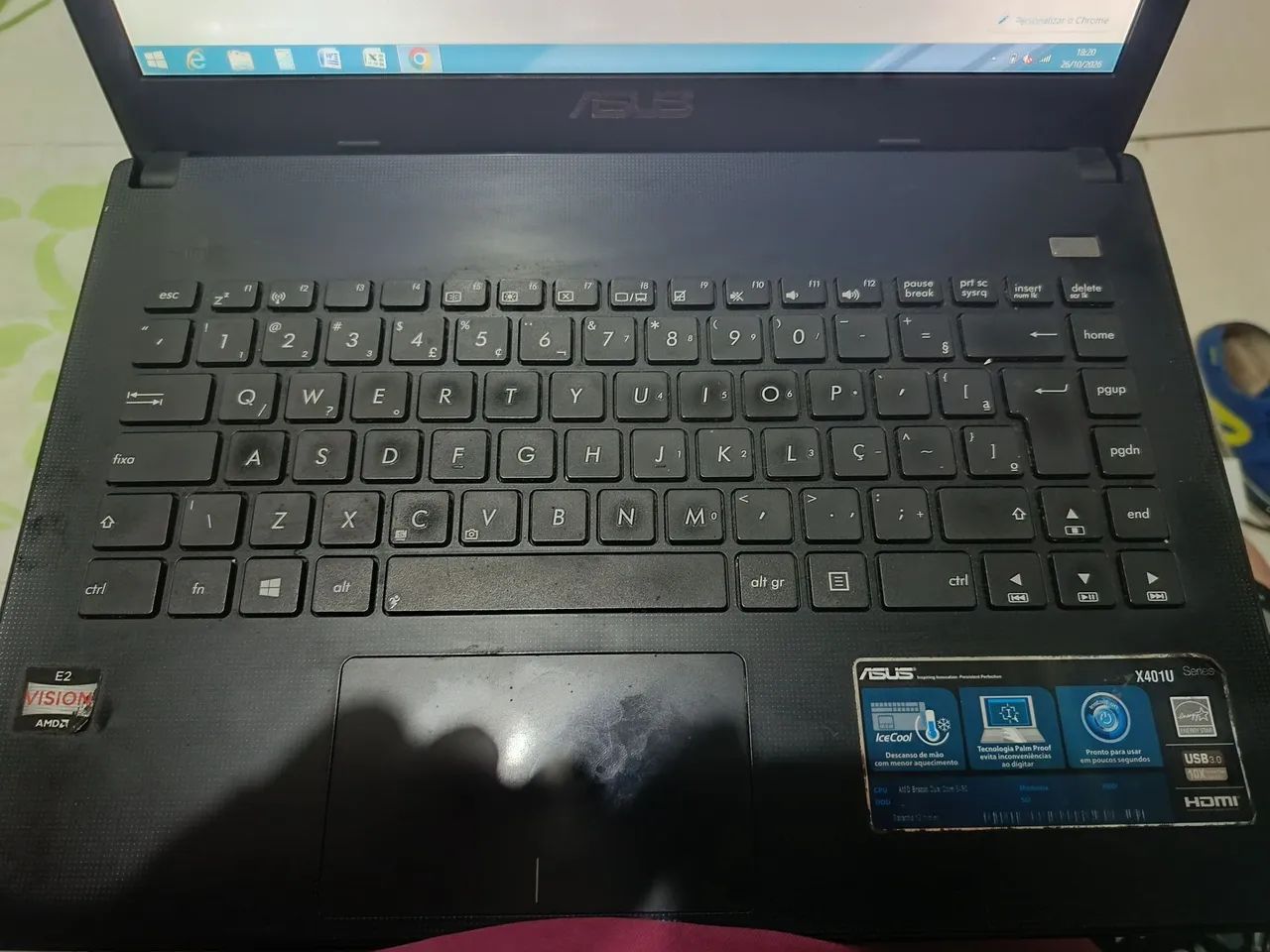 Notebook Asus funcionando perfeitamente inclusive bateria  - Foto 5