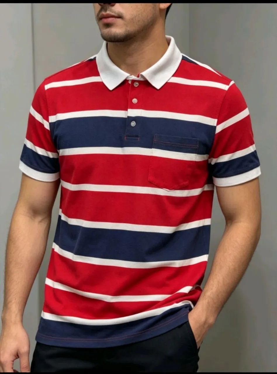Camisa Masculina Casual Polo Caedu GG 