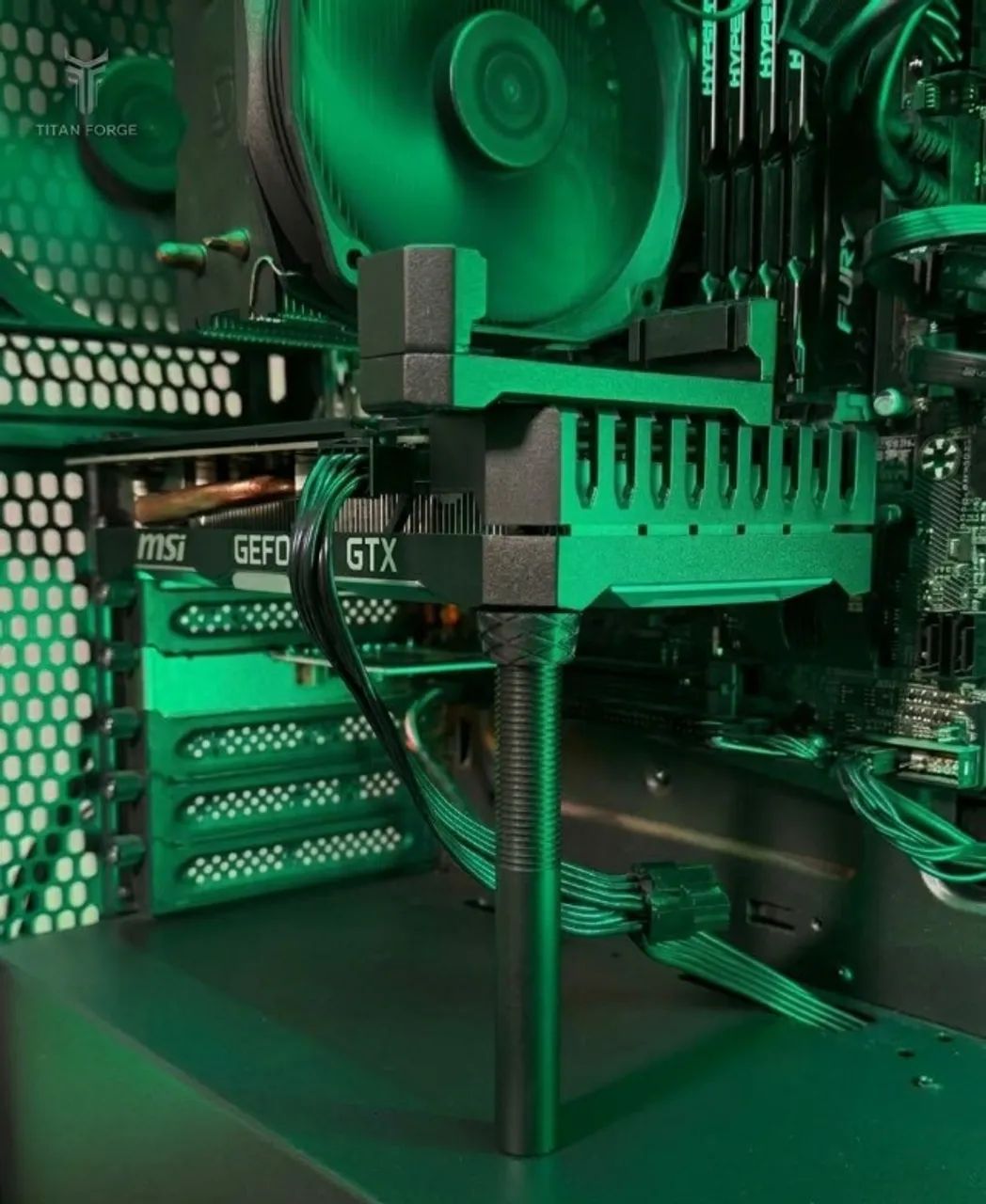 Suporte Placa de Vídeo Universal GPU Ajustável Anti Queda RTX RX Universal - Foto 4