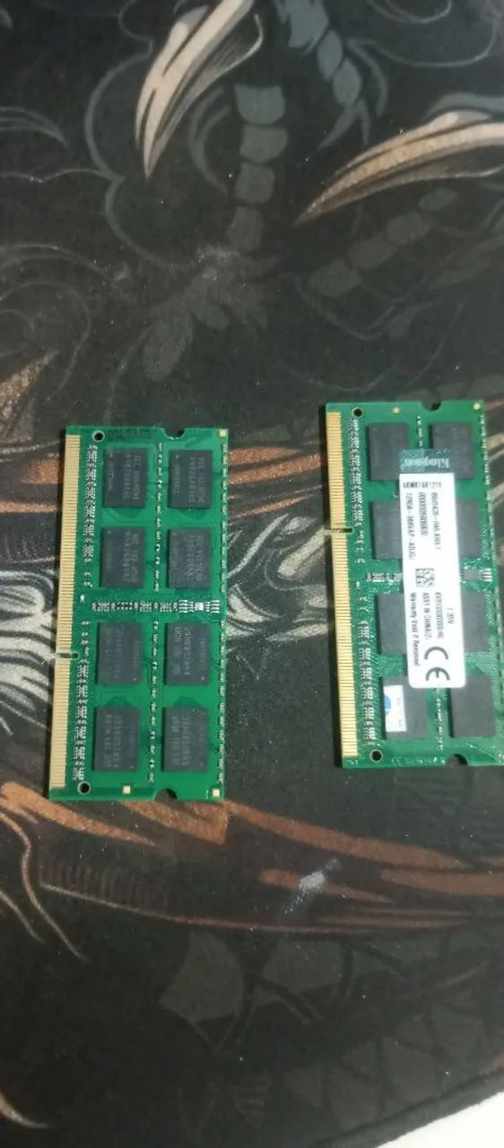 Memória ram para notebook ddr3 8gb 2x4