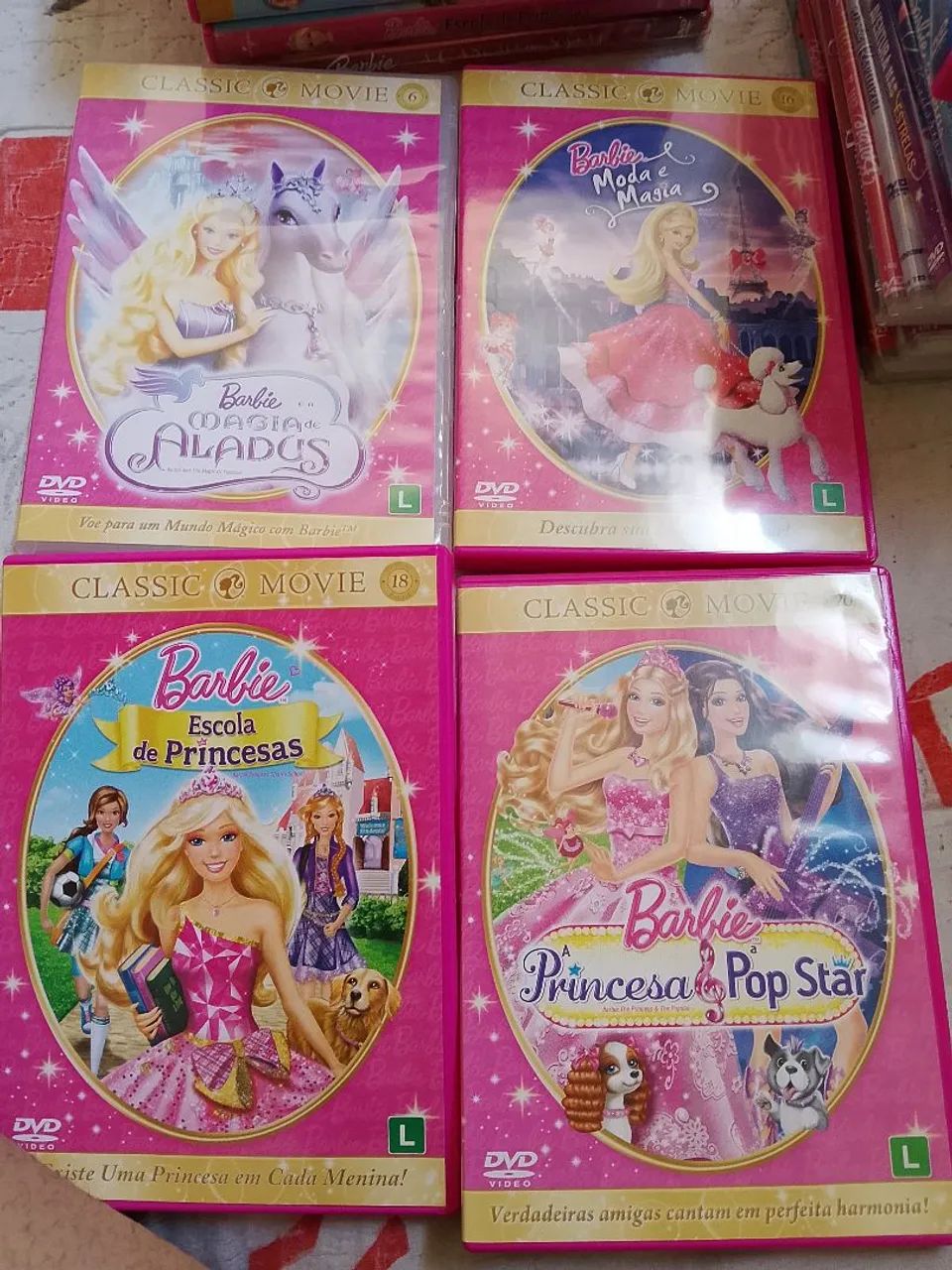 Kit Barbie 4 filmes mágicos da Barbie 