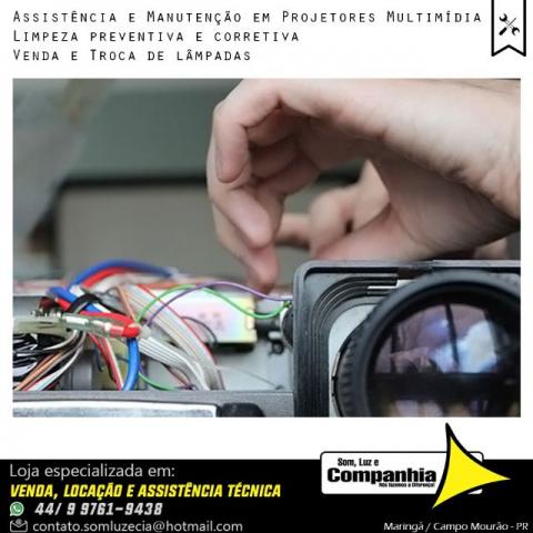 Assistência técnica em Projetor Multimídia datashow de todas marcas