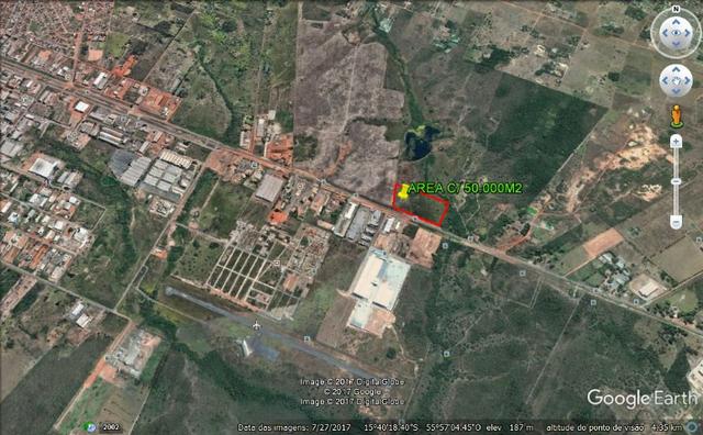 Area c/ 50.000m2, frente p/ BR-364, Região do Distrito Industrial, Cuiabá-MT
