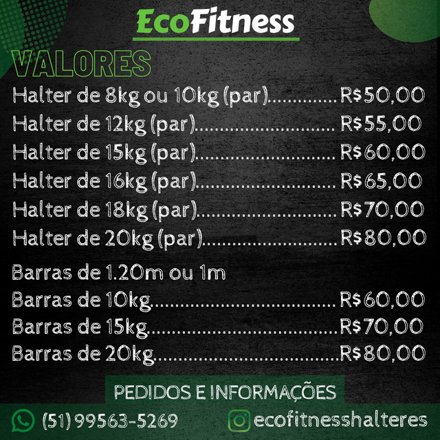 Halteres e Barras Ecológicos- cubro ofertas - Foto 6
