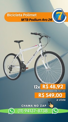 Bicicleta Polimet MTB Podium Aro 26