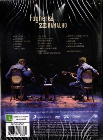DVD Fagner e Zé Ramalho Ao Vivo - Foto 2