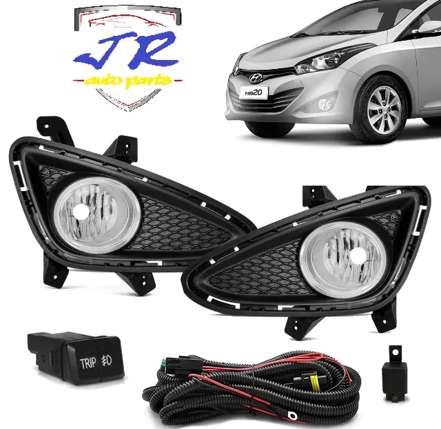 Kit Farol de Milha HB20 HB20S 2012 2013 2014 2015 Auxiliar Neblina