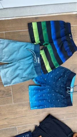 Shorts pouco uso lote com 3 unidades 