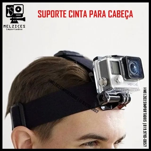 Suporte Cinta de Cabeça Para GoPro e similares