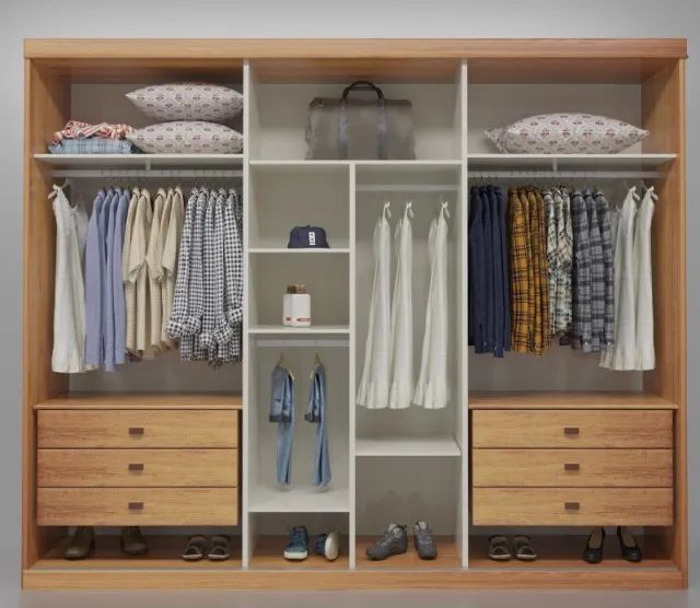 guarda roupa casal 100% MDF 2.74x2.40[novo] - Foto 2