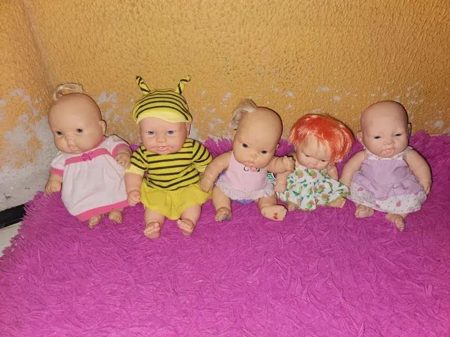 Coleção bonequinhas de borracha