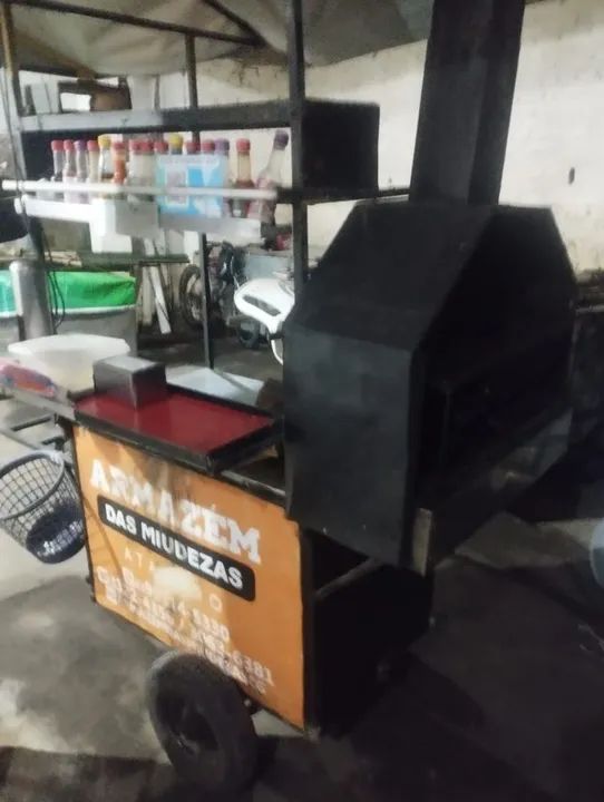 Carrinho de churrasco completo para venda