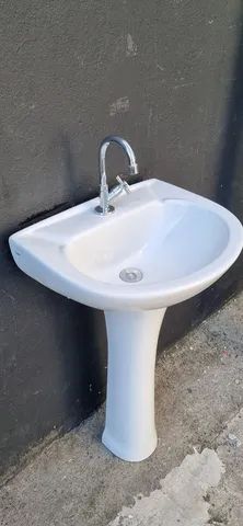 Pia banheiro louça completa - Foto 2