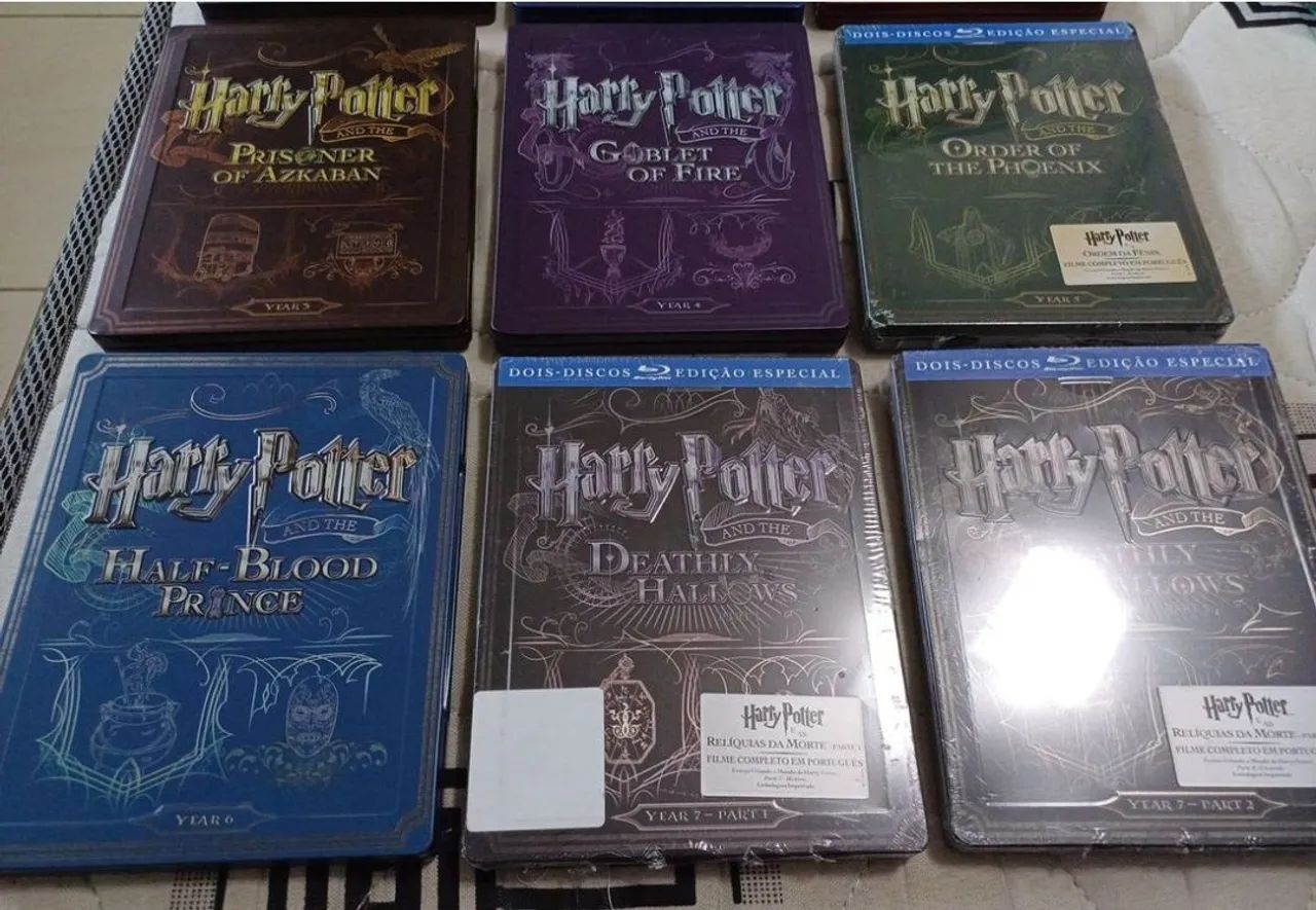 coleção steelbook bluray harry potter/ mundo mágico - Foto 3