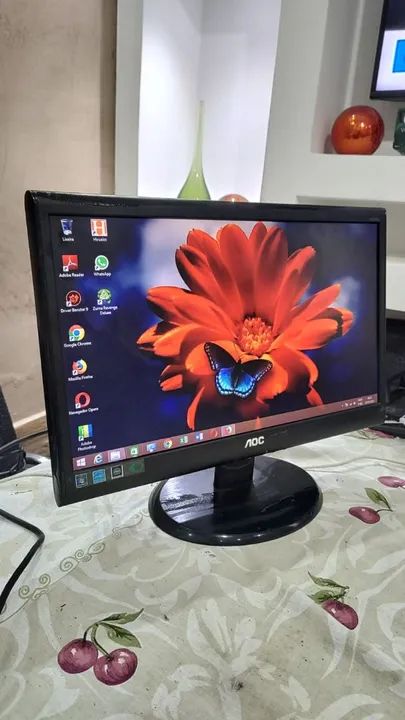 Monitor Aoc LED 19 polegadas com HDMI Patcelo no cartão Monitores