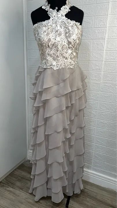 VESTIDO LUXUOSO ARTE SACRA MADRINHA FORMATURA NOIVA CASAMENTO - Foto 4