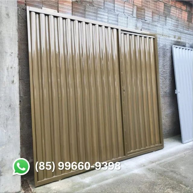 Portão Aço Galvanizado - Modelo Corrediço