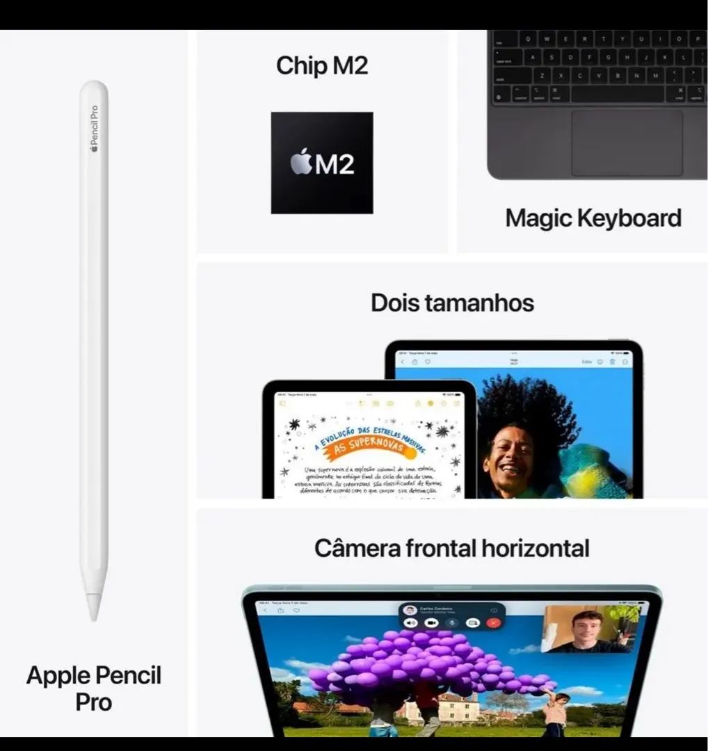 Ipad Air 6 M2 256GB Cel+wifi Azul 2024 - Foto 5