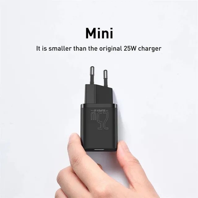 Carregador Turbo Baseus de 25w Com Cabo Tipo C - Foto 4