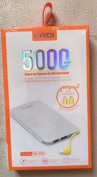 Carregador Portátil - 5000 e 10000 Mah  Digital - Foto 3