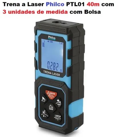 Trena a Laser Philco Profissional de 40m com 3 unidades de medida com Bolsa - Foto 3