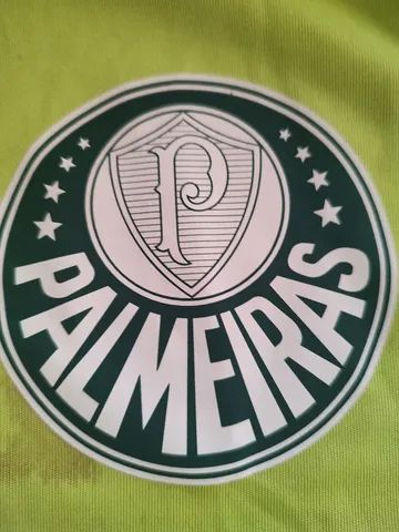 Camisa de treino, oficial Puma, tamanho EGG cor verde limão,usada do Palmeiras - Foto 4